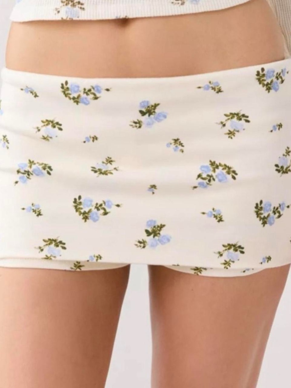 Mini Floral Thermal Skirt